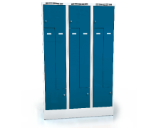 Cloakroom locker Z-shaped doors ALDUR 1 1920 x 1200 x 500